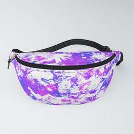 Abstract paint stains in purple tones Fanny Pack