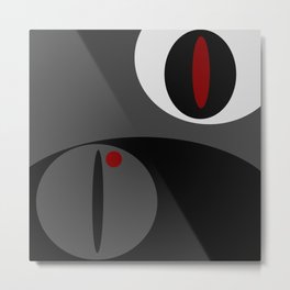 Color Block Black White Red 136 Metal Print | Black Red Andwhite, Graphicdesign, Pattern, Digital, Modernart 