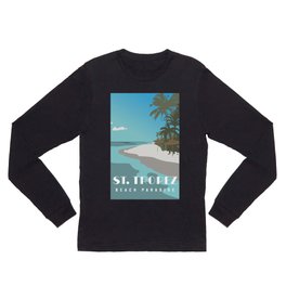 St. Tropez beach paradise Long Sleeve T Shirt | Graphicdesign 