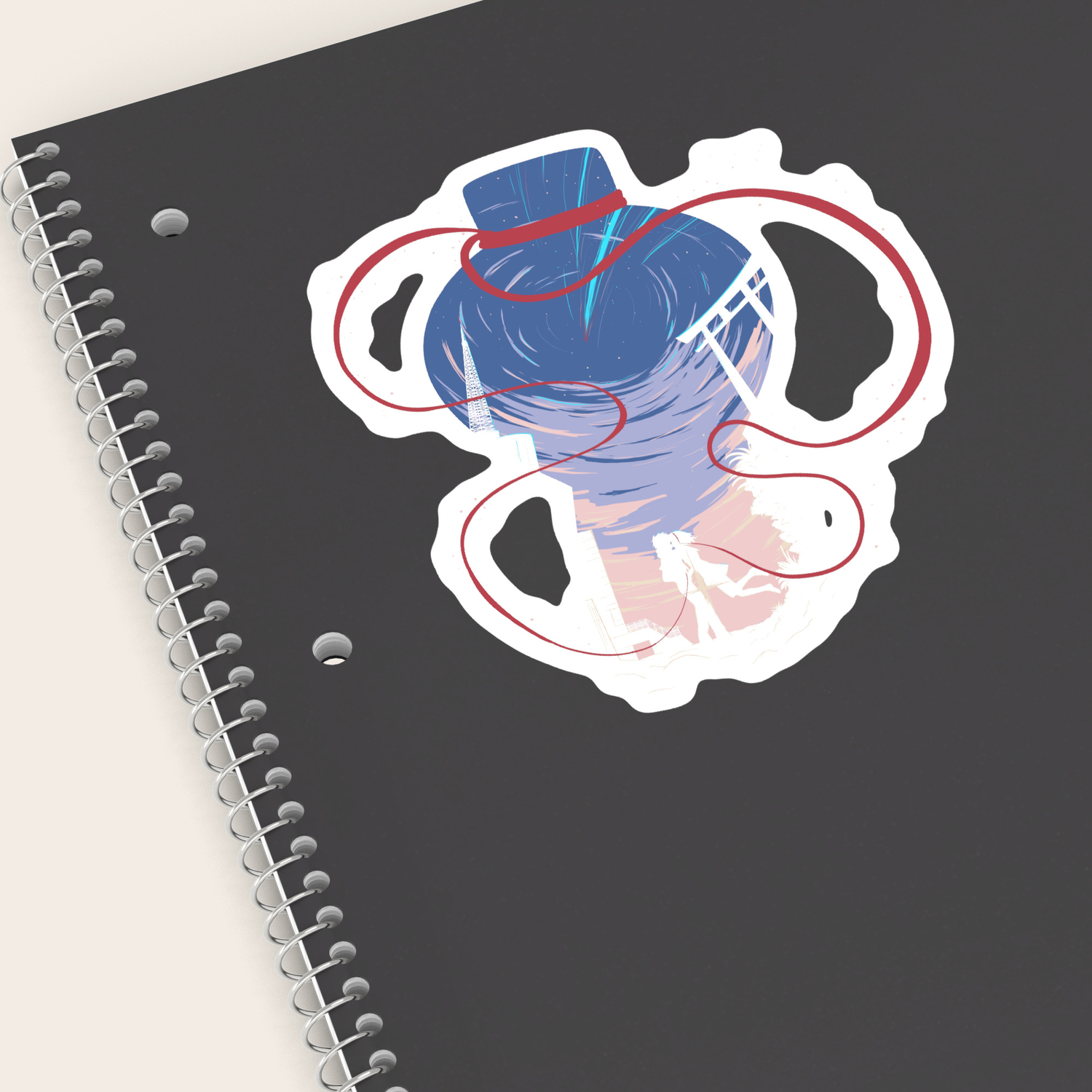 Wallpaper Unmei No Akai Ito Sticker By Alessandrospedicato Society6 For Free