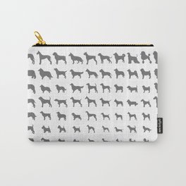 All Dogs (Grey/White) Carry-All Pouch | Graphic Design, Grey, Digital, Animal, Dogbreeds, Graphicdesign, Vector, Dogshow, Pet, Breeds 