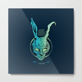 Donnie Darko Lifeline Metal Print | Digital, Donniedarko, Lifeline, Ink, Bunny, Love, Frank, Evil, Fear, Typography 