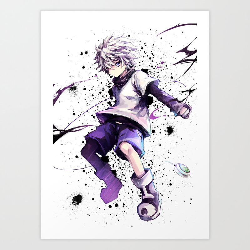 Get Wallpaper Hunter X Hunter Killua Zoldyck Art Print By Maxiposters Society6 Desktop Wallpaper