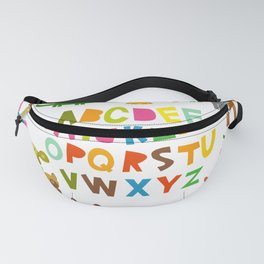 back to school. alphabet for kids from A to Z. funny cartoon animals Fanny Pack