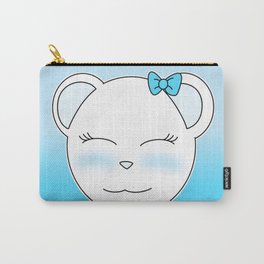 Cute Polar Bear Girl Carry-All Pouch | Cuteanimal, Carryall Pouch, Kawaii, Coffemug, Digital, Unisexv Neck, Laptopsleeve, Wallclock, Throwpillow, Travelmug 