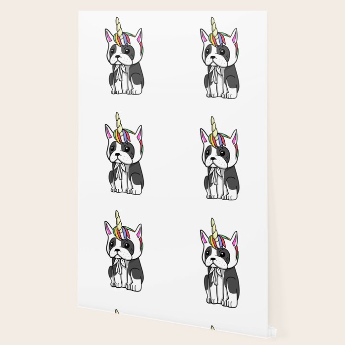 Boston Terrier Unicorn Hat Wallpaper By Barktrends Society6