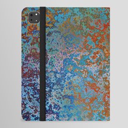 Vintage Rust, Copper and Blue iPad Folio Case | Modern, Terracotta, Pattern, Graphicdesign, Minimal, Rust, Colorful, Bohemian, Copper, Nature 
