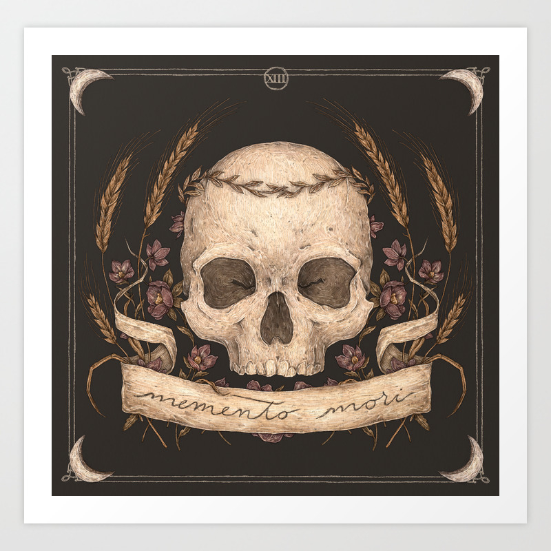 Memento Mori Art Print By Jessicaroux Society6