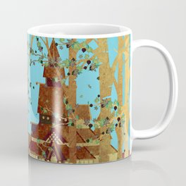 norway 3 Coffee Mug | Landscape, Digital, Norway, Churchhistory, Scandinavia, Autumn, Fall, Old, Drawing, Stavechurch 