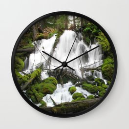 Clear Creek Falls Wall Clock | Landscape, Nature, Photo 