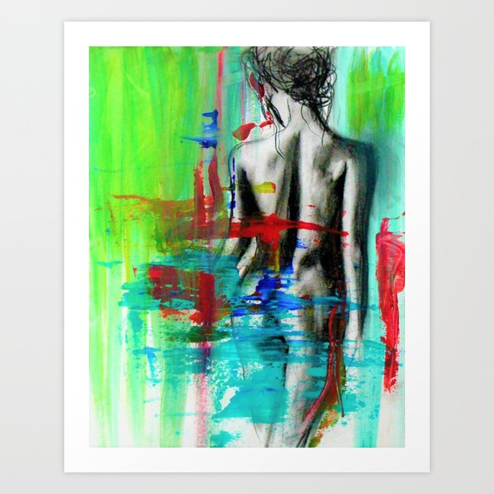 Nude Female Abstract Art Print By Aleblancart Society6