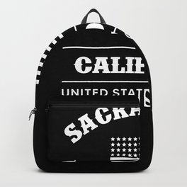 Sacramento California USA Backpack | Patriotic, Usa, 4Thofjuly, Independenceday, America, California, City, Sacramento, Graphicdesign, Minimalist 