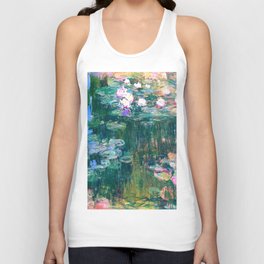 water lilies : Monet Tank Top | Oil, Floral, Painting, Pop Art, Classic, Homedecor, Claudemonet, Impressionism, Flowers, Purevintagelove 