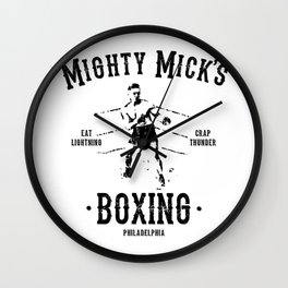 Mighy Mick's Boxing Wall Clock | Stallone, Sylvesterstallone, Motivational, Micky, Gym, Rockybalboa, Mightymicks, Graphicdesign, Rocky, Boxing 