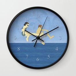 Jack Knife Pool Party Wall Clock