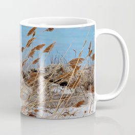 Tame a Wild Wind- horizontal Coffee Mug | Lakeerie, Snow, Michialeschneider, Sky, Landscape, Photo, Shoreline, Winter, Maumeebay, Ohio 