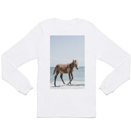 Horse Horse beach Long Sleeve T Shirt | Color, Photo, Plage, Praia, Best, Foto, Top, Cheval, Horse, Sky 