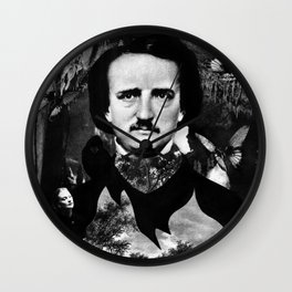 Edgar Allan Poe Wall Clock | Twintemple, Theraven, Edgarallanpoe, Vincentprice, Hplovecraft, Macabre, Stephenking, Goetia, Akutagawaryunosuke, Poe 