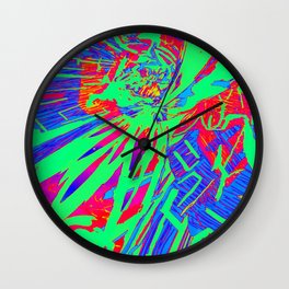 Explode Wall Clock | Ink, Painting, Powerful, Digital, Blowout, Abstract 