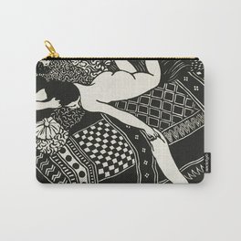LAZINESS - FELIX EMILE-JEAN VALLOTTON Carry-All Pouch | Nap, Bored, Laziness, Painting, Cosy, Retro, Vintage, Pandemic, Sleep, Pattern 