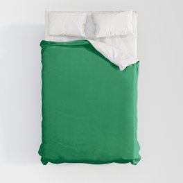 NOW FERN GREEN SOLID COLOR Duvet Cover | Pantone, Abstract, Modern, Typography, Painting, Colour, Monochrome, Pop Art, Nowcolor, Minimal 