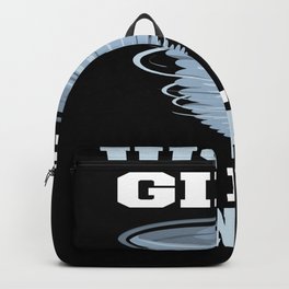 Just A Girl What Tornadoes Loves Motive Backpack | Lightning, Whirlwind, Windpants, Meteorologist, Thunderstorm, Cyclone, Hurricanes, Forceofnature, Storm, Stormchasers 