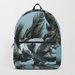 Perfect Sky Palms Backpack | Perfect, Leafage, Perfectsummer, Leaves, Garden, Foliage, Tealsky, Photo, Palmtree, Tree 