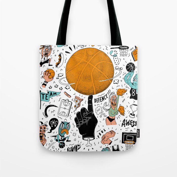 Basketball Tote Bag By Sarahmatuszewski Society6