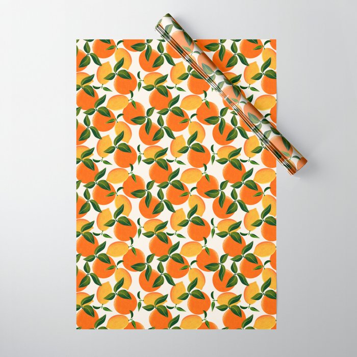 Oranges And Lemons Wrapping Paper By Leannesimpsonart Society6