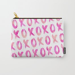 XoXo Watercolor Pattern Carry-All Pouch | Stylish, Graphicdesign, Modern, Watercolor, Trendy, Xoxo, Patternxoxo, Pink, Watercolorpink, Sophisicated 