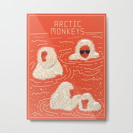 Actual Arctic Snow Monkeys Metal Print | Monkey, Chill, Drawing, Cool, Adventure, Tbhc, Cold, Mountain, Japan, Explore 