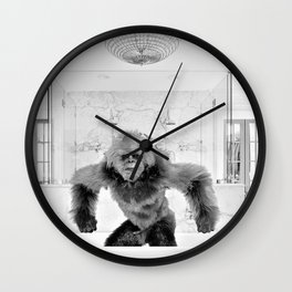 Yeti in the bathtub funny black and white bigfoot photograph - photography Wall Clock | And, Photo, Himalayan, White, Photograph, Photographs, Poster, Area51, Bigfoot, Disco 