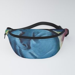 Colorful Blue Horse Friesian portrait horses painting by Franz Marc Fanny Pack