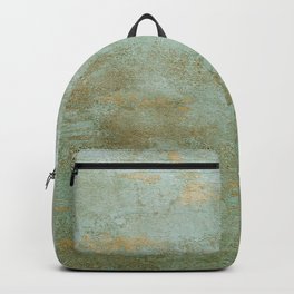 Metallic Effects Oxidized Copper Verdigris Industrial Rustic Backpack | Teal, Copper, Metallic, Rustic, Oxidized, Industrial, Verdigris, Gold, Metaleffects, Turquoise 