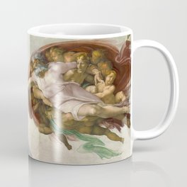 Michaelangelo's The Creation of Adam Coffee Mug | Sistinechapel, Masterpiece, Michelangelo, Christianity, Fineart, Adamandeve, Creationofadam, Michaelangelo, Renaissance, Painting 