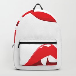 90s kiss mouth with fangs Backpack | Vampires, Batzilla, Vintage, Kiss, Graphicdesign, Diaries, Mouth, Halloween, 80S, Lips 