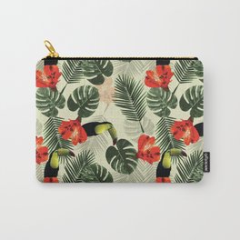 Tropic pattern 002 Carry-All Pouch | Graphicdesign, Tropical, Plant, Pattern, Monstera, Tropic, Illustration, Digital, Palm, Patternseamless 