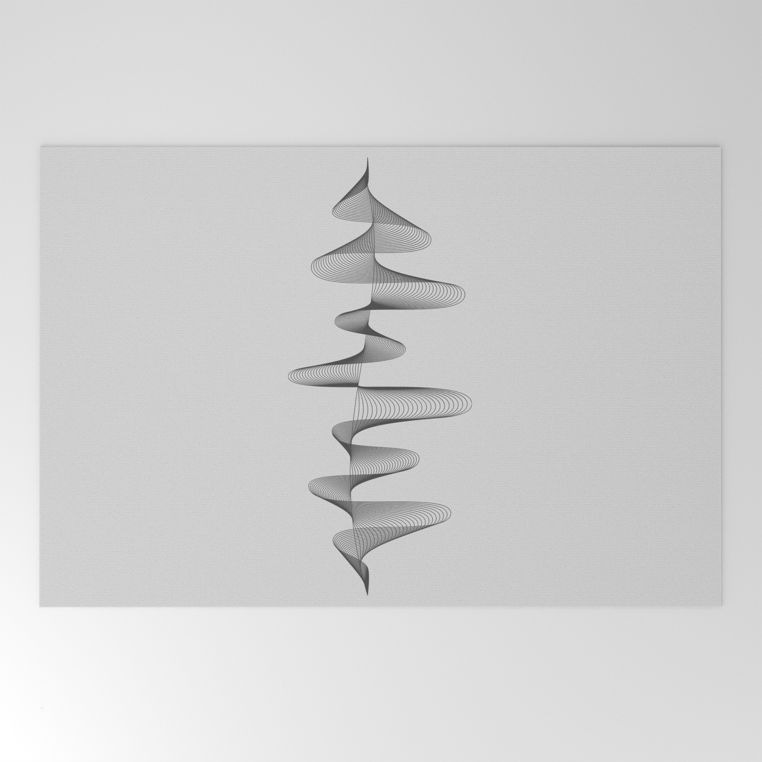 Abstract 80s Soundwave Art Music Audio Black And White Musical