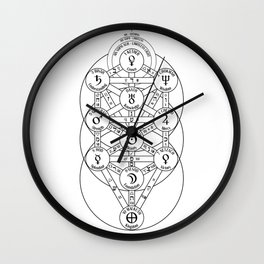 Kabbalah Tree Of Life Wall Clock | Alchemy, Kabbalah, Geometry, Sacred, Mystical, Magic, Spiritual, Decor, Astrology, Jewish 