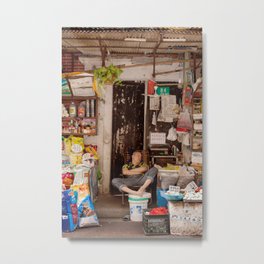 Siesta Metal Print | Market, Colors, Color, Street, Photo, Digital, Asia, Shop, Oriental, Yellow 