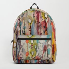 la vie comme un passage Backpack | Curated, Painting, Nature, Abstract, Animal 