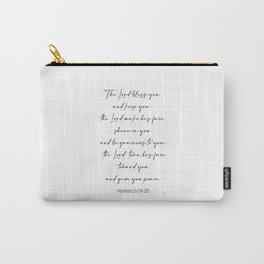 The Lord Bless You  - Numbers 6:24-26 Carry-All Pouch | Christian, Protection, Christianity, Inspirational, Bible, Graphicdesign, Religion, Typography, Belief, Bibleverse 