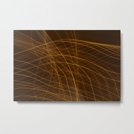 Abstract Light - Vol. 12 Metal Print | Orange, Professional, Lowexposure, Macro, Abstract, Light, Long Exposure, Abstractart, Digital, Abstractlight 