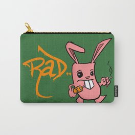 Rad Bunny Carry-All Pouch | Funny, Animal, Illustration, Comic 