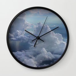 Cloud Sky  Wall Clock | Nature, Weather, Horizon, Photo, Cloudylandscape, Cloudyweather, Season, Clouds, Blue, Sky 