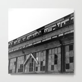 Bethlehem Steel plant windows in black and white Metal Print | Photo, Digital, Steel, Bethlehem, Architecture, White, Window, Plant, Abandoned, Industrial 