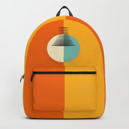 Bauhaus Vibes Abstract no1 Backpack | 70S, Mondrian, Pop, Circle, Color, Bauhaus, Bright, Geometric, Symetry, 90S 