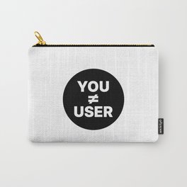 UX Designer - You Are Not The User Carry-All Pouch | Uxresearch, Webdesigner, Webdeveloper, Tech, Uiux, Uxdesigner, Userexperience, Usersfirst, Minimal, Css 
