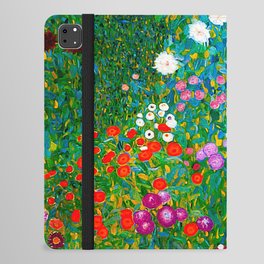 Gustav Klimt - Flower Garden iPad Folio Case | Nature, Natual, Sunflowers, Bauerngarten, Gardening, Sunflower, Artnouveau, Gustavklimt, Oil, Klimt 