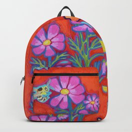 Love Pollinators Backpack | Painting, Floraldesign, Floralart, Butterfly, Beeart, Acrylic, Nativebees, Pollinatorart, Flowersandbees, Beedesign 